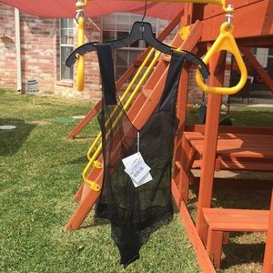 LA PERLA BLACK LACE BODY SUIT. 50% OFF.